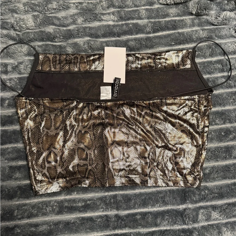 Brown Snake Print Reptile Top